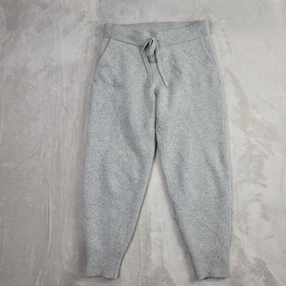 J. Crew Gray Joggers In Everyday 100% Cashmere Women's | Size S - Picture 2 of 9